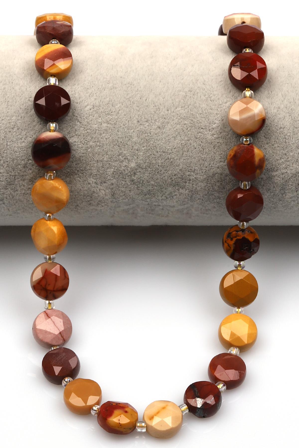 Mookaite Jasper Doğal Taş Dizi 5 x 10 mm Yassı Kesim