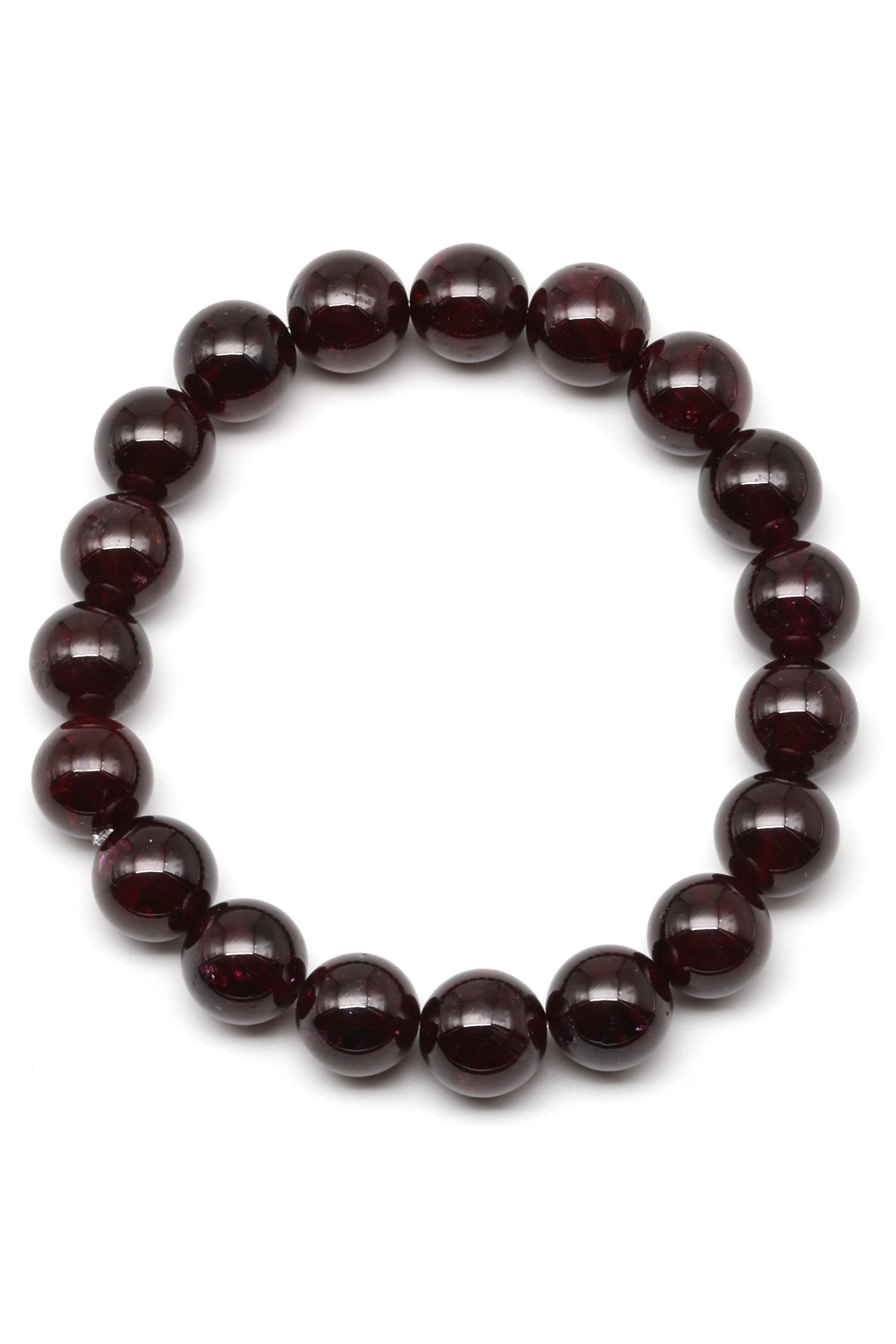 Mor Garnet Doğal Taş Bileklik 10 mm Küre Kesim - BLK-2098