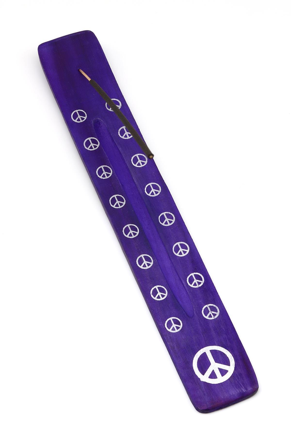 Mor Renkli Ahşap Kayık Tütsülük