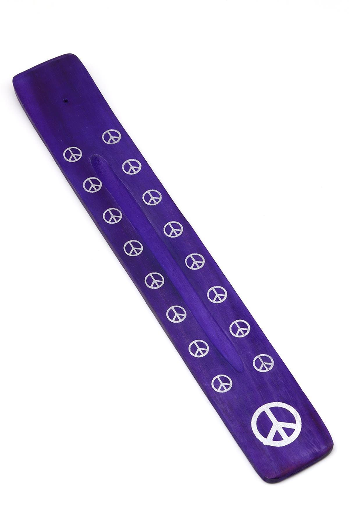 Mor Renkli Ahşap Kayık Tütsülük