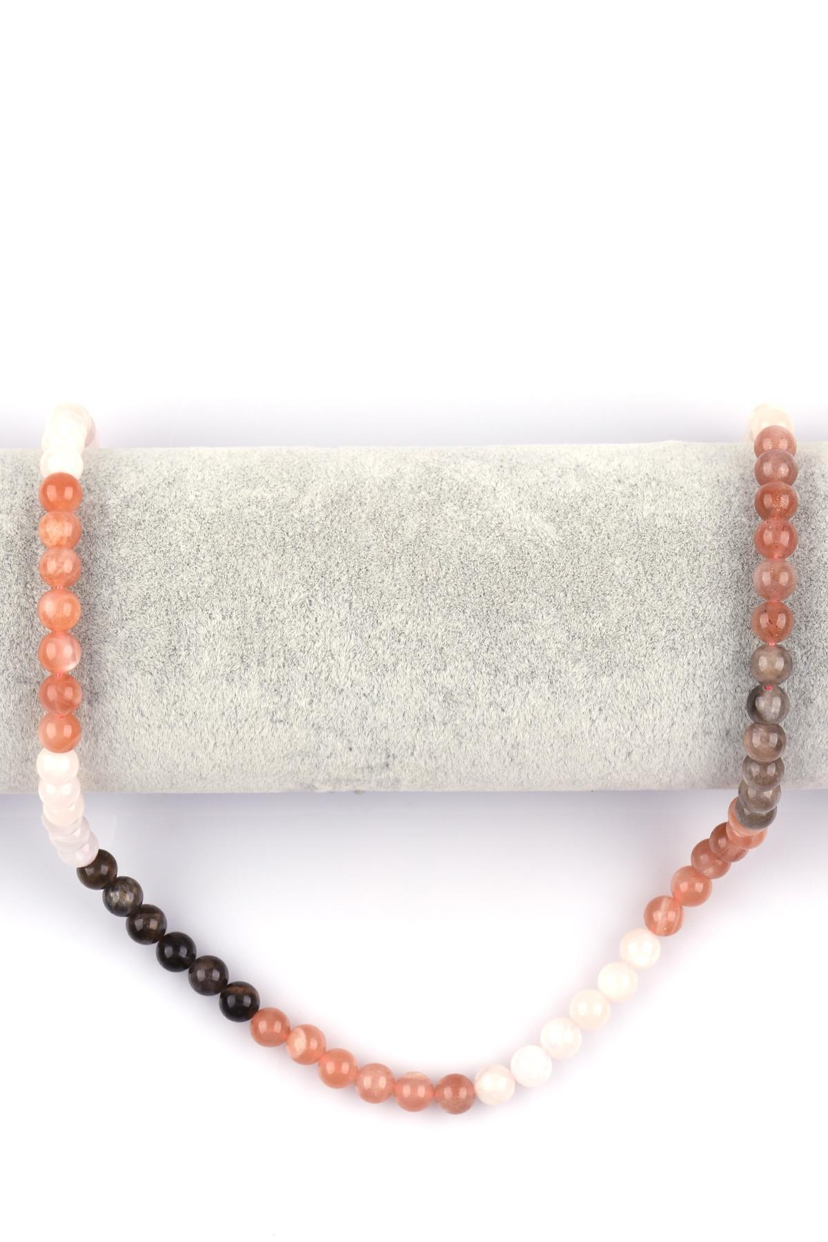 Multi Ay Taşı ( AA Kalite ) Doğal Taş Dizi 6 mm Küre Kesim