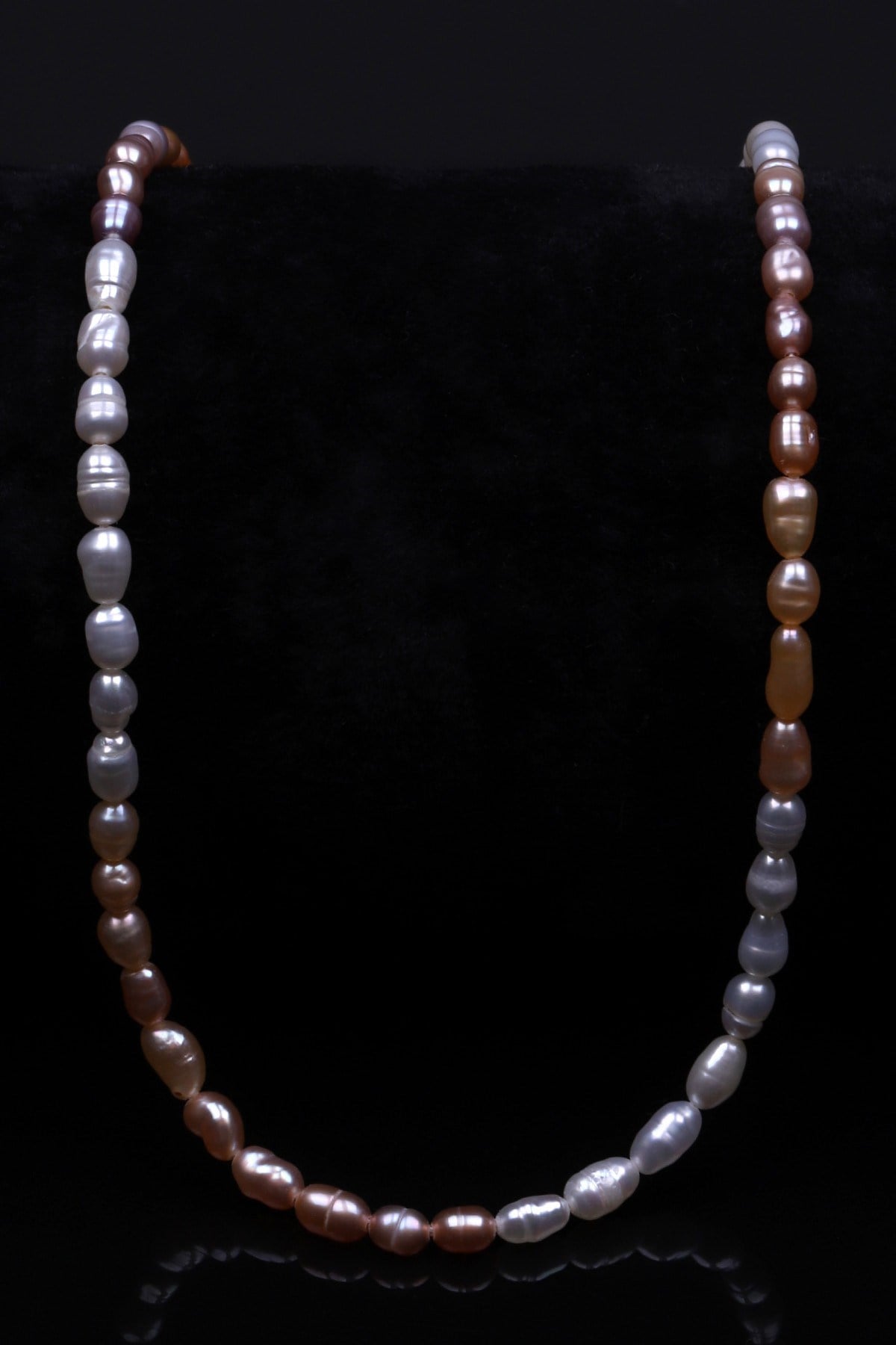 Multi Color İnci Doğal Taş Dizi 3 x 4 mm Özel Kesim - DZ-1375