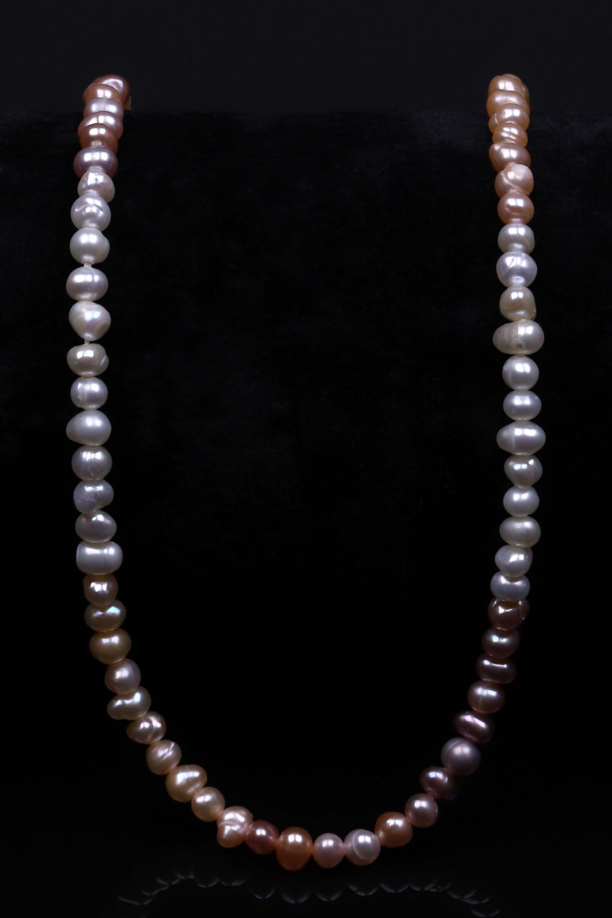 Multi Color İnci Doğal Taş Dizi 3 x 5 mm Özel Kesim - DZ-1378
