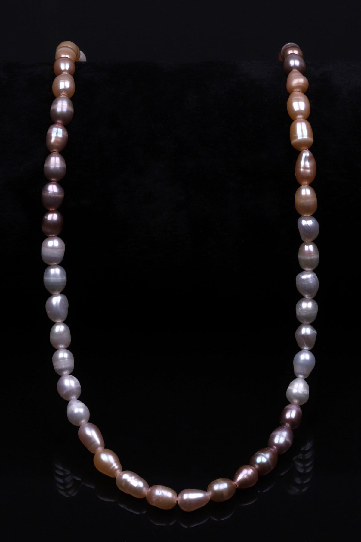 Multi Color İnci Doğal Taş Dizi 4 x 7 mm Özel Kesim - DZ-1376