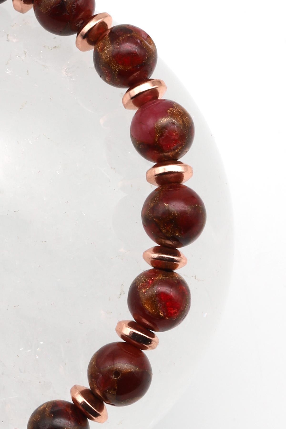 Murano Yıldız Taşı Makrome Örme Bileklik