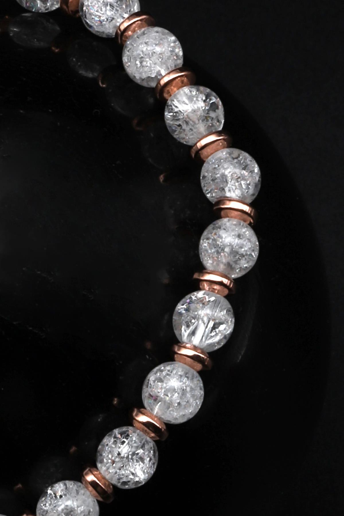 Necef Doğal Taş Makrome Örme Bileklik