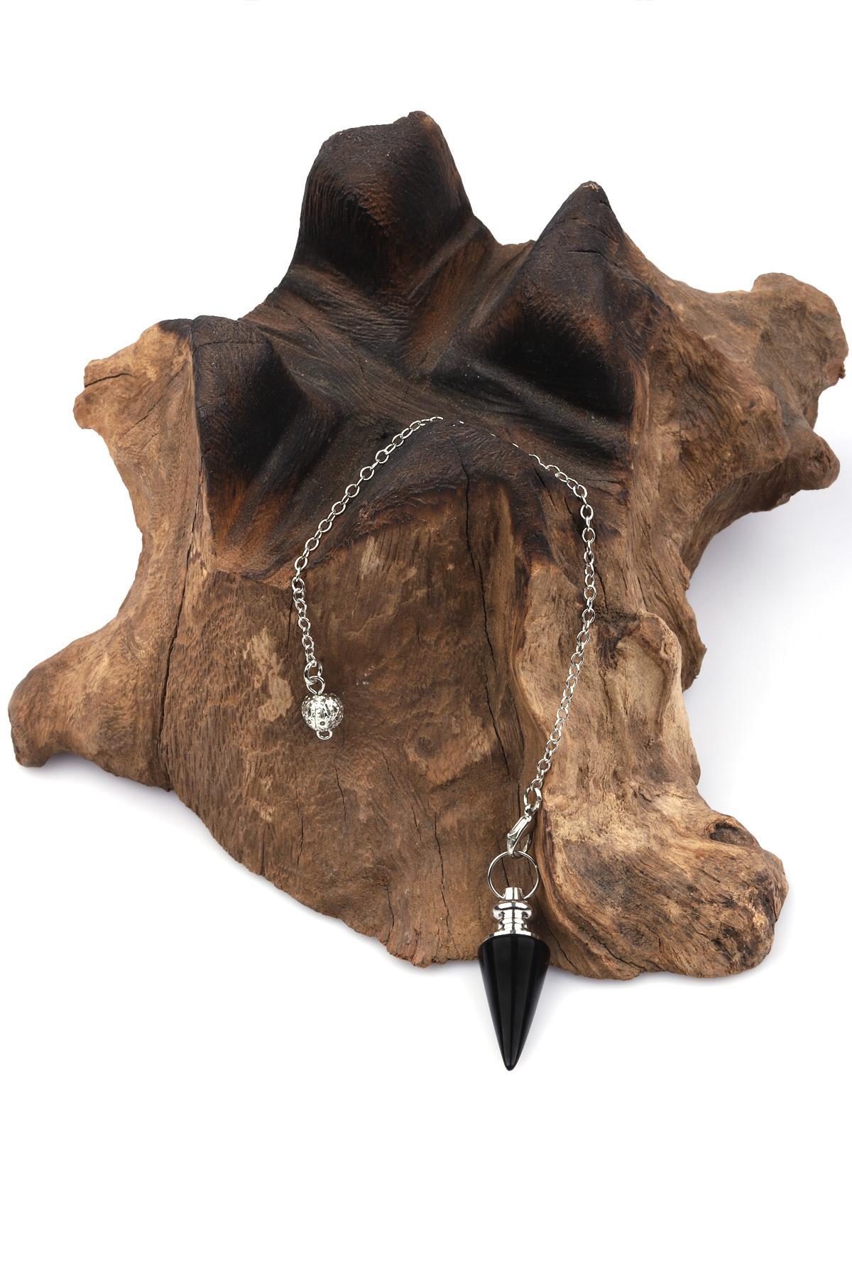 Obsidyen Doğal Taş Pandül