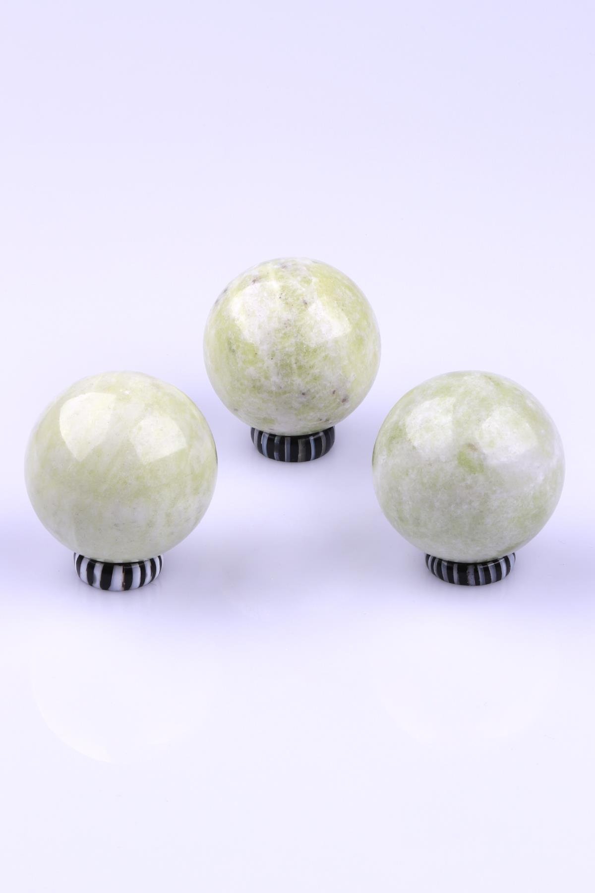 Olivin Jade Doğal Taş Küre