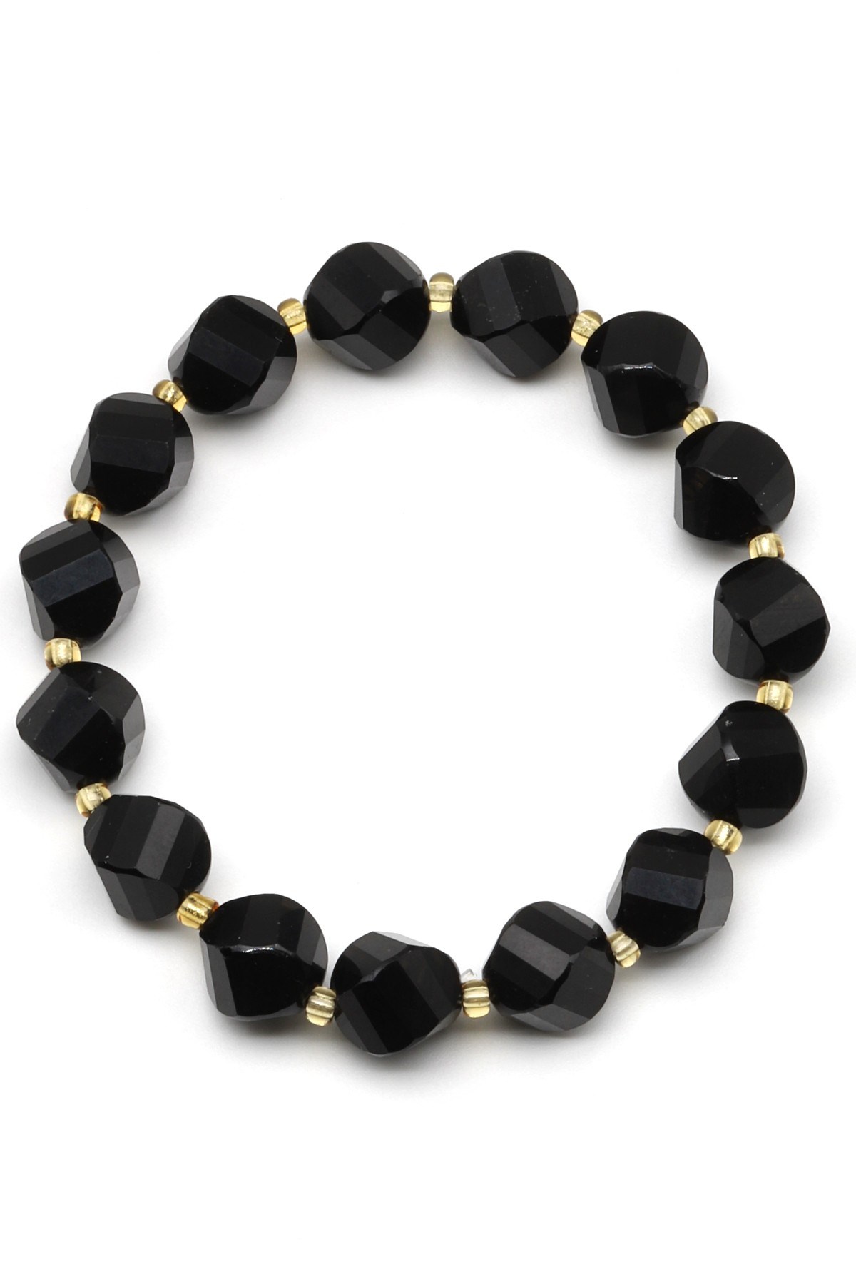 Oniks Doğal Taş Bileklik 10 mm Özel Kesim - BLK-2179