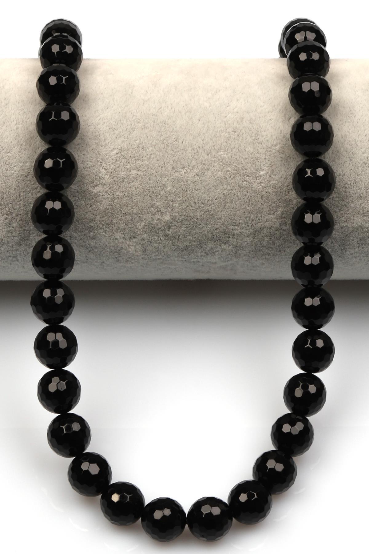 Oniks Doğal Taş Dizi 10 mm Fasetli Küre Kesim