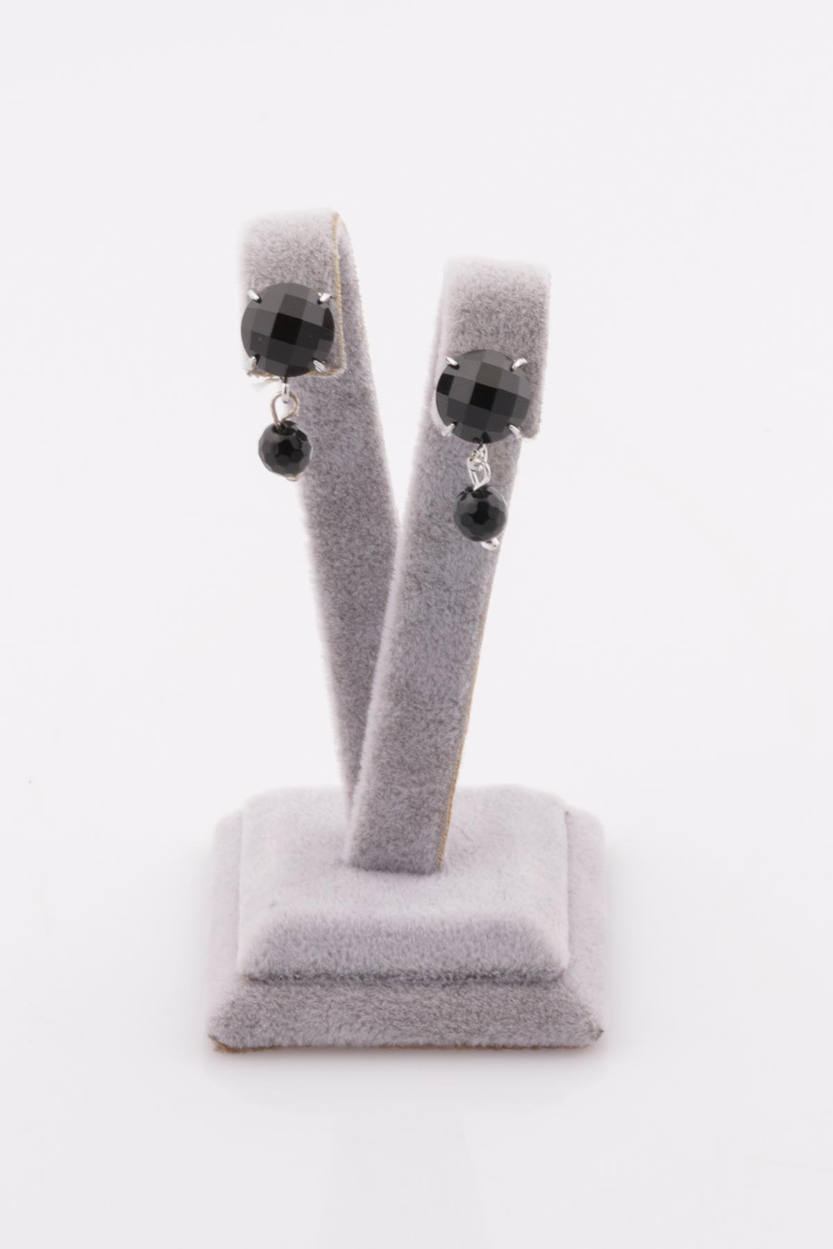 Oniks Doğal Taş Küpe