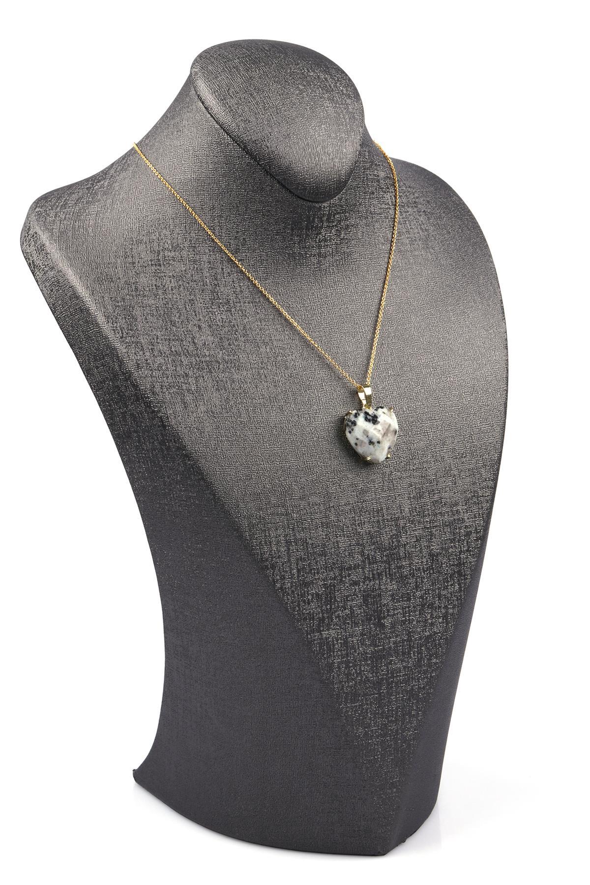 Opalit Doğal Taş Gold Renkli Kolye