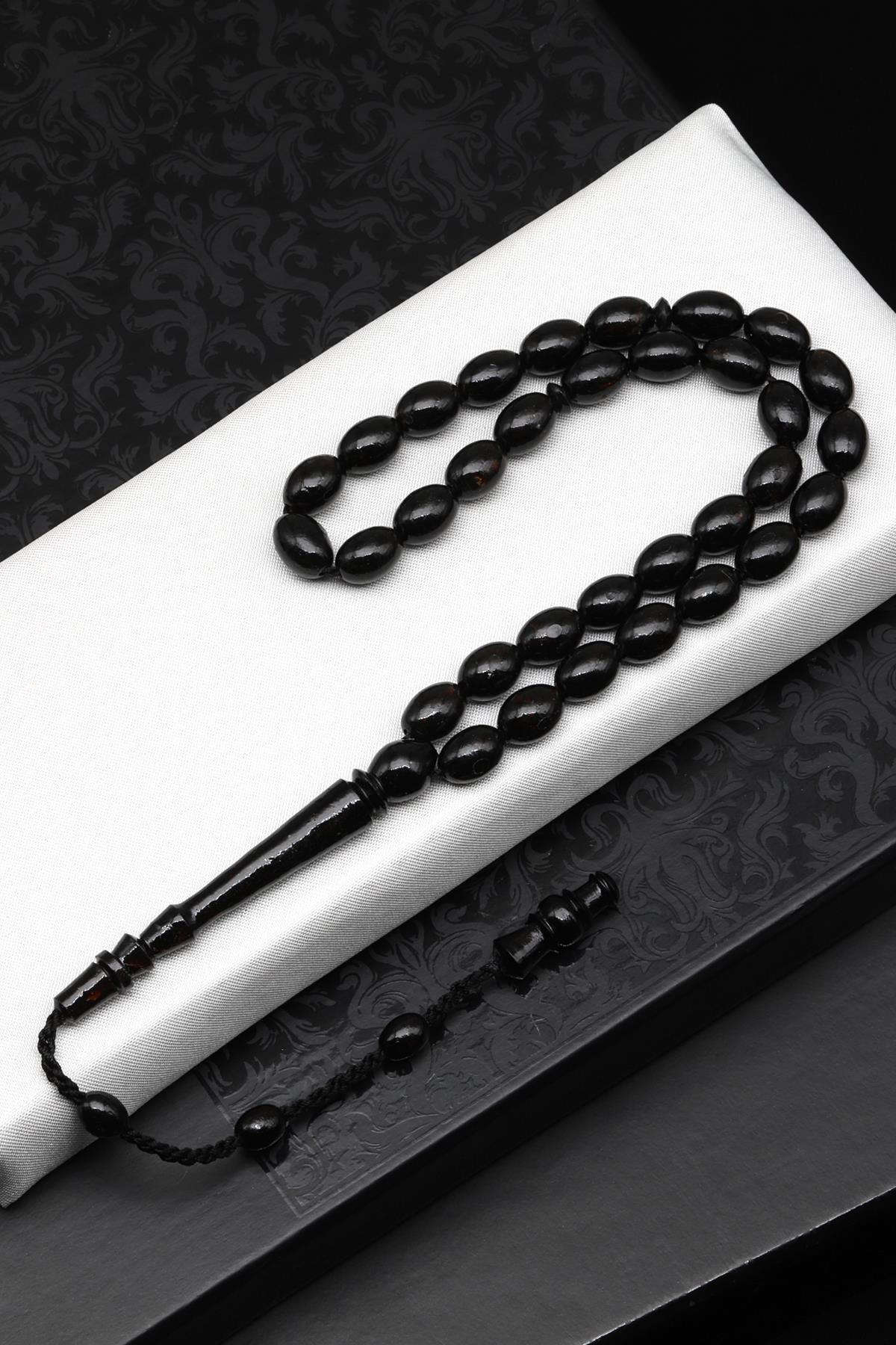 Orijinal Endonezya Yusur Tesbih 7 x 10 mm Beyzi Kesim - T-1554