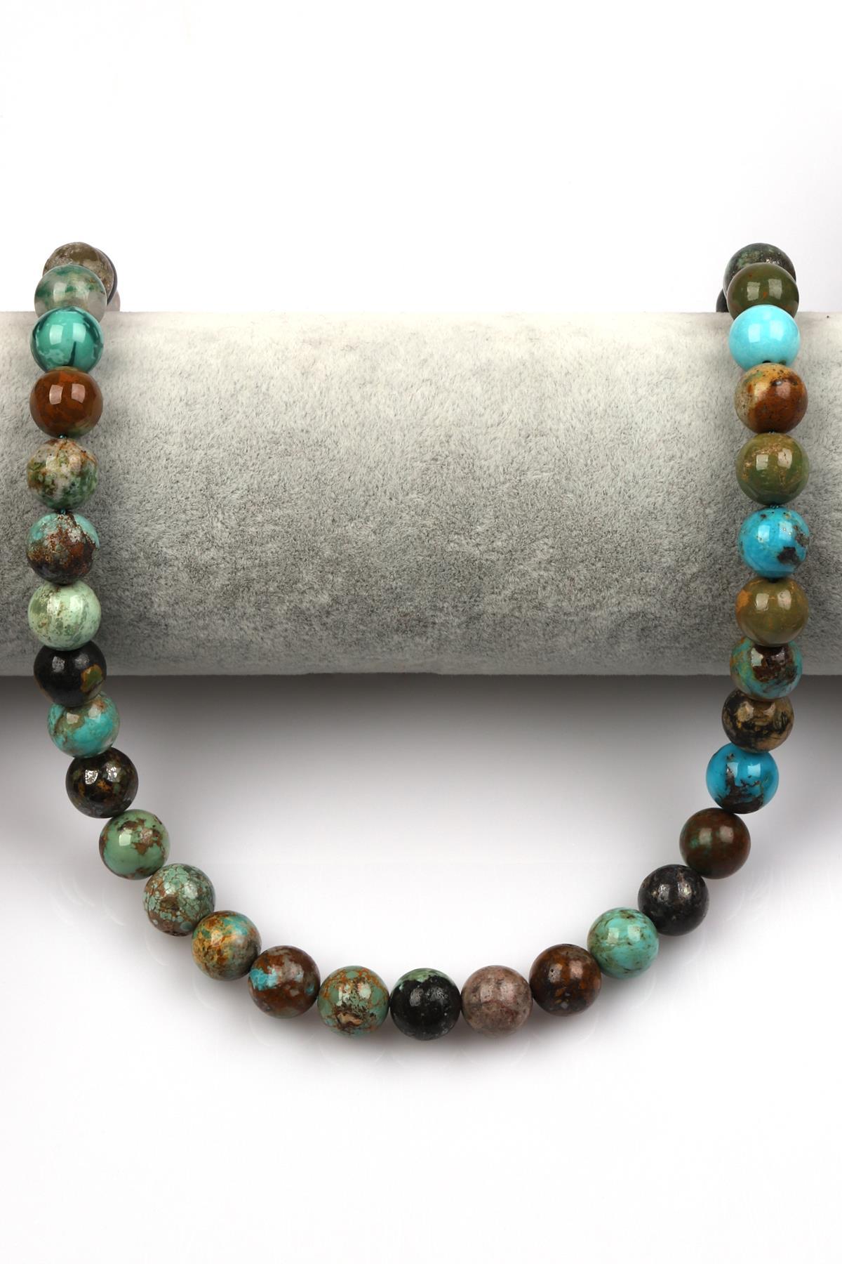 Orjinal Turkuaz ( AB Kalite ) Doğal Taş Dizi 10 mm Küre Kesim