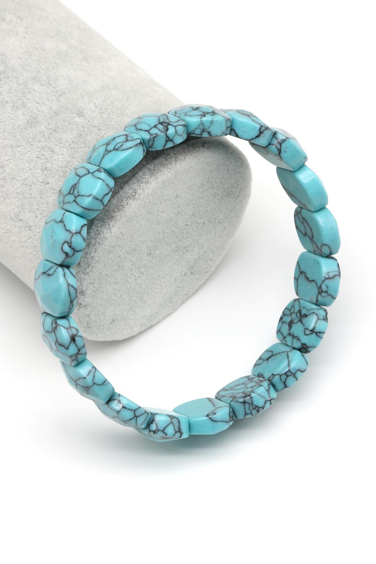 Oryantal Turkuaz Bileklik 11 x 15 mm Özel Kesim