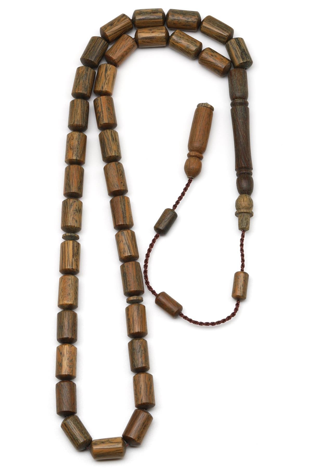 Pelesenk Ağacı Tesbih 6 x 11 mm Silindir Kesim
