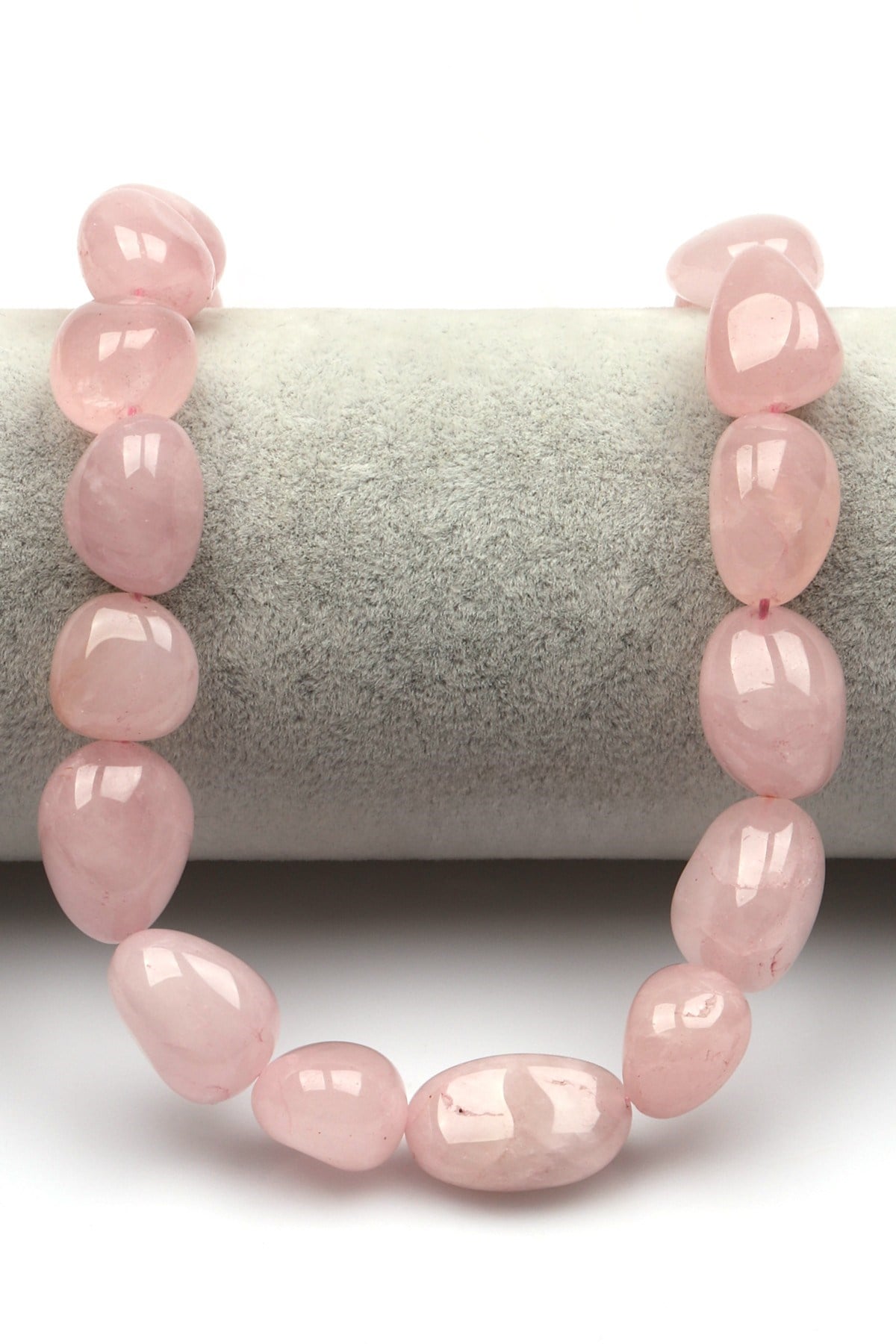 Pembe Kuvars Doğal Taş Dizi 11 x 14 mm Özel Kesim - DZ-0872