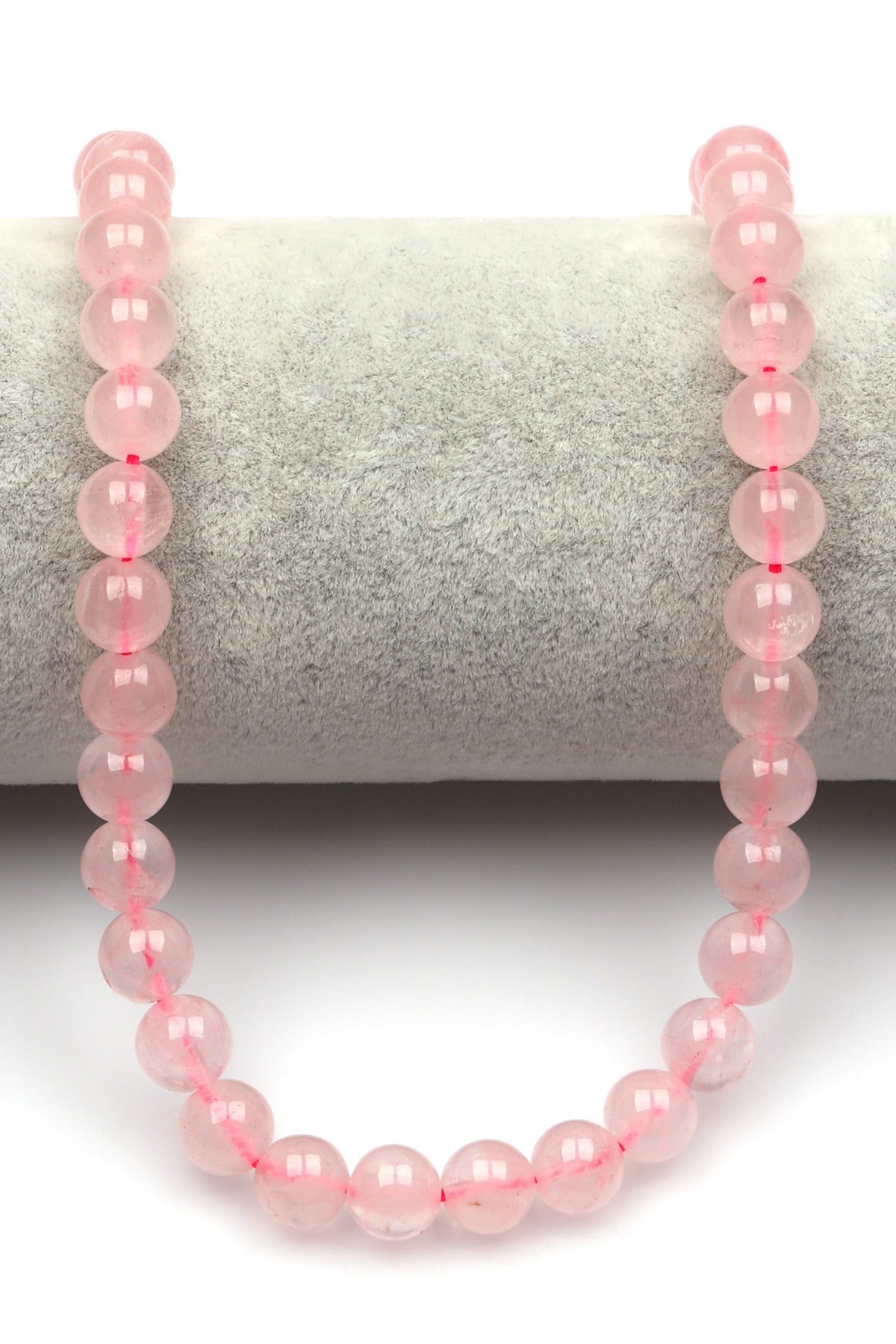 Pembe Kuvars Doğal Taş Dizi 8 mm Küre Kesim