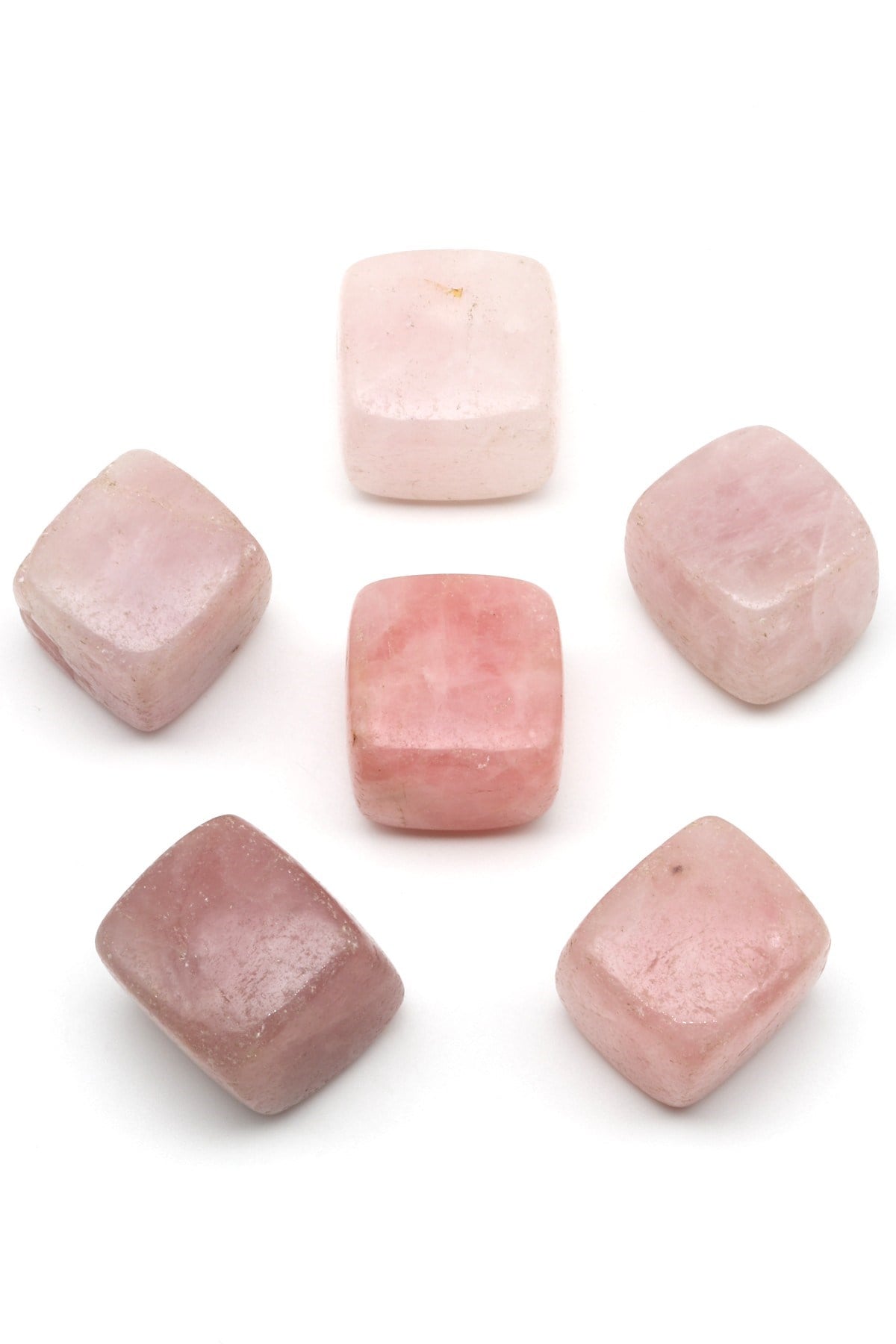 Pembe Kuvars Doğal Taş Tamburlanmış Parça - Tımbıl - TMB-0204