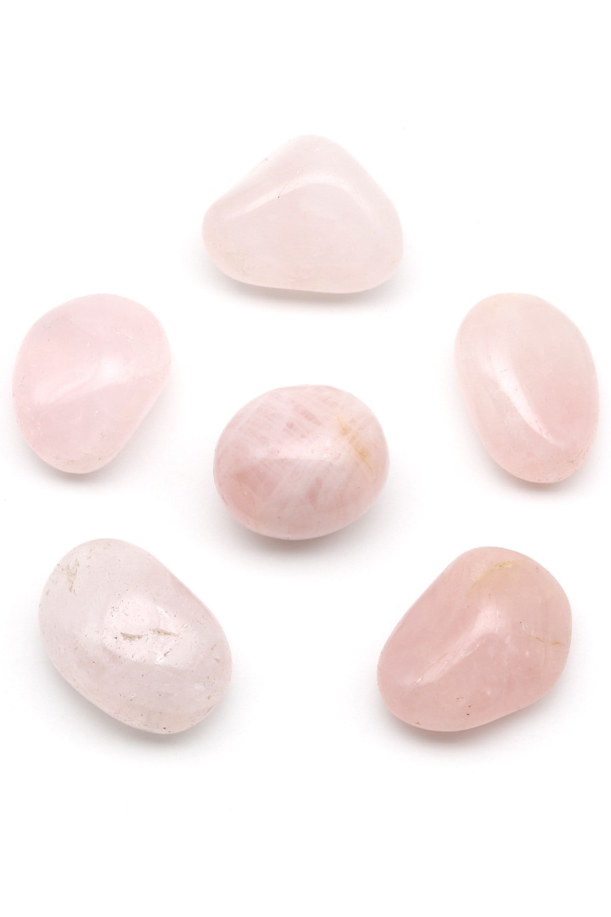 Pembe Kuvars Doğal Taş Tamburlanmış Parça - Tımbıl - TMB-0179