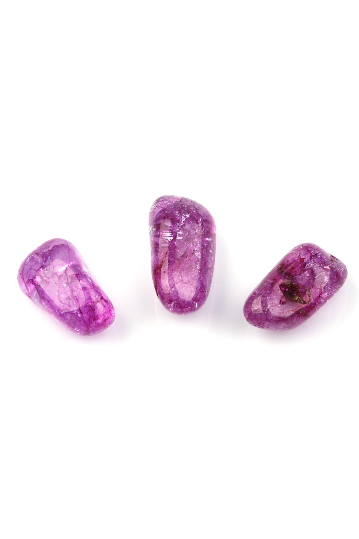 Pembe Necef Doğal Taş Tamburlanmış Parça - Tımbıl