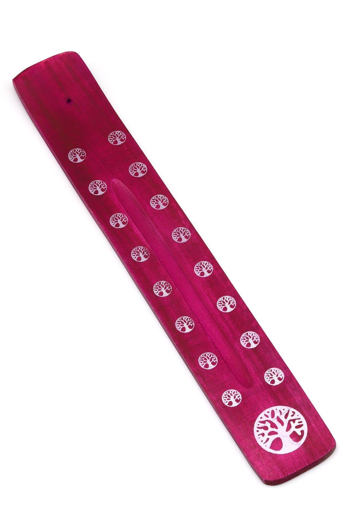 Pembe Renkli Ahşap Kayık Tütsülük