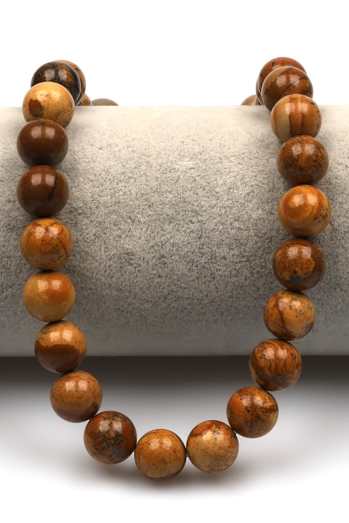 Picture Jasper Doğal Taş Dizi 10 mm Küre Kesim - DZ-1083