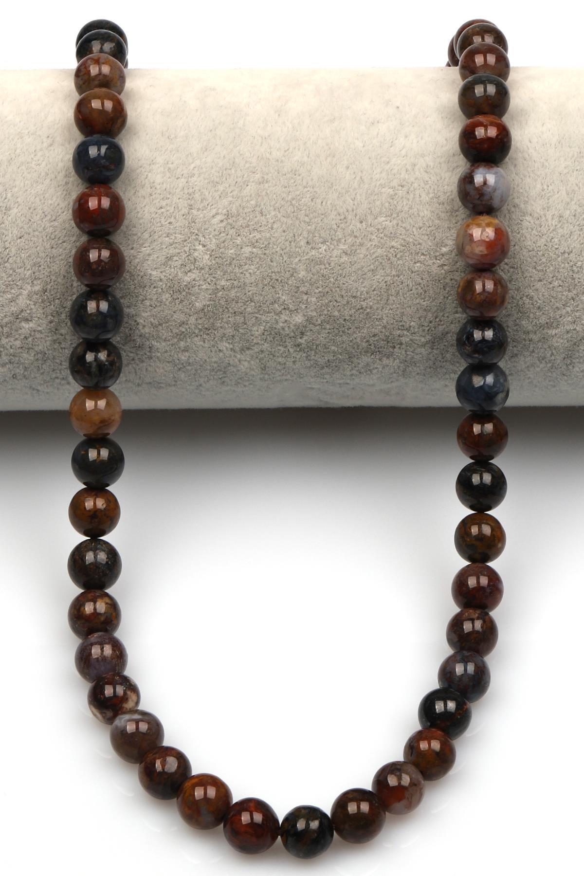 Pietersite (A Kalite) Doğal Taş Dizi 8 mm Küre Kesim