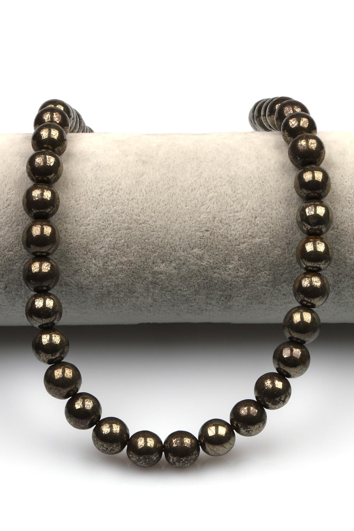 Pirit Doğal Taş Dizi 10 mm Küre Kesim