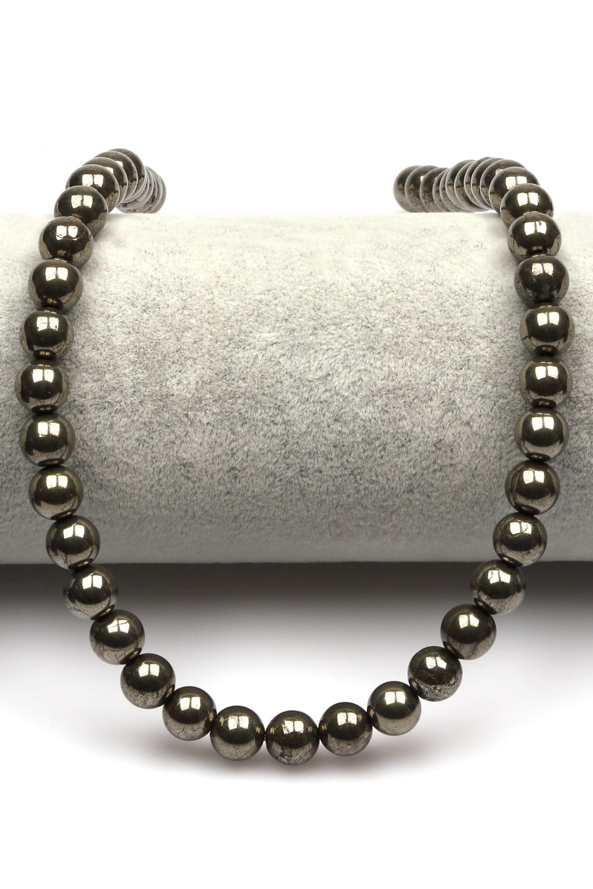 Pirit Doğal Taş Dizi 8 mm Küre Kesim - DZ-0843