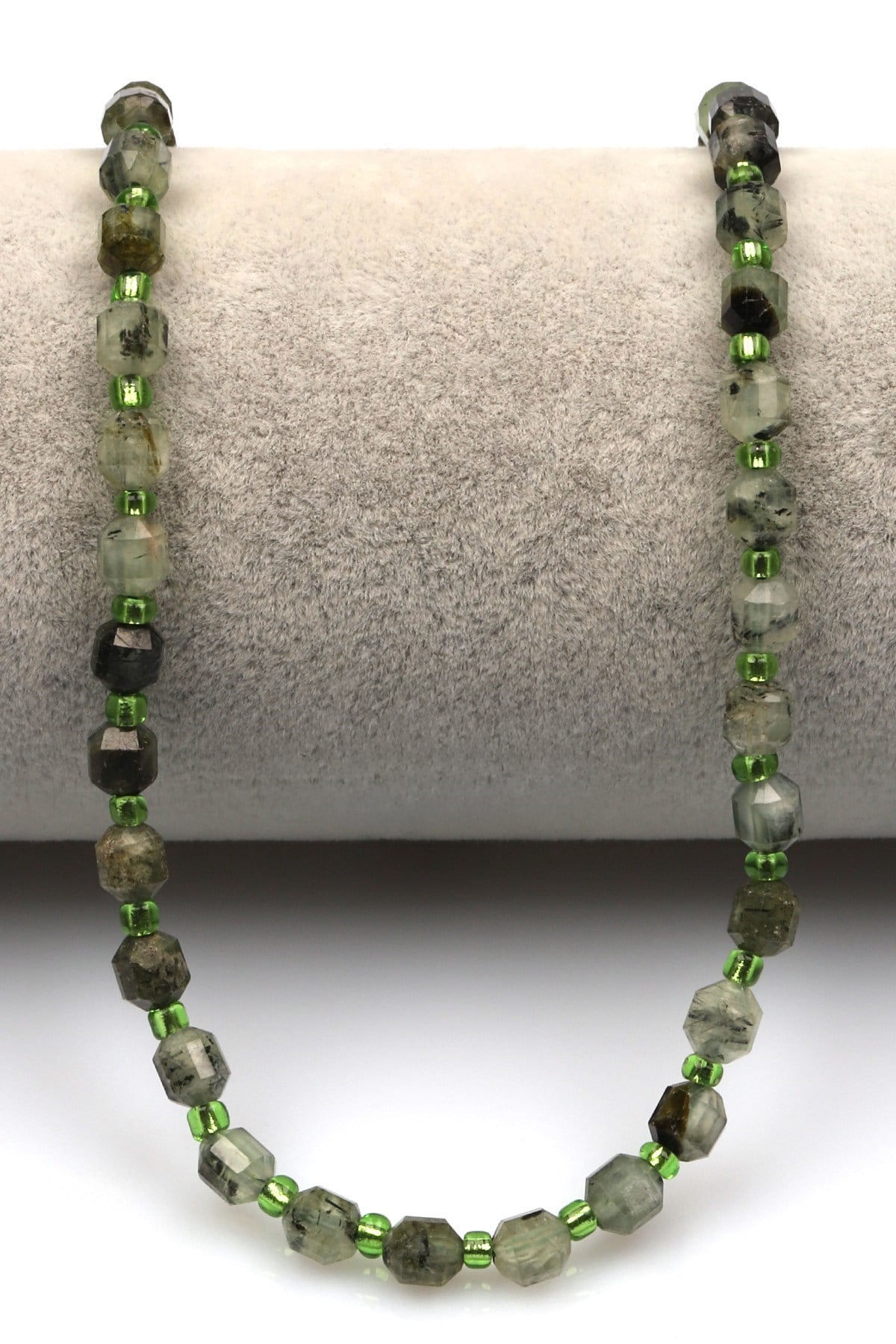 Prehnite Doğal Taş Dizi 5 x 6 mm Hexagonel Kesim - DZ-1216