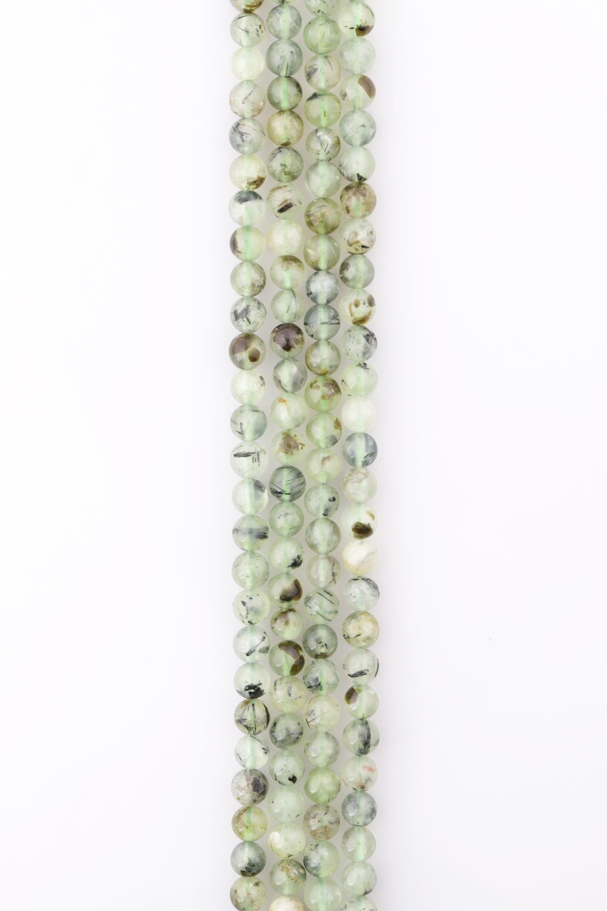 Prehnite Doğal Taş Dizi 8 mm Küre Kesim