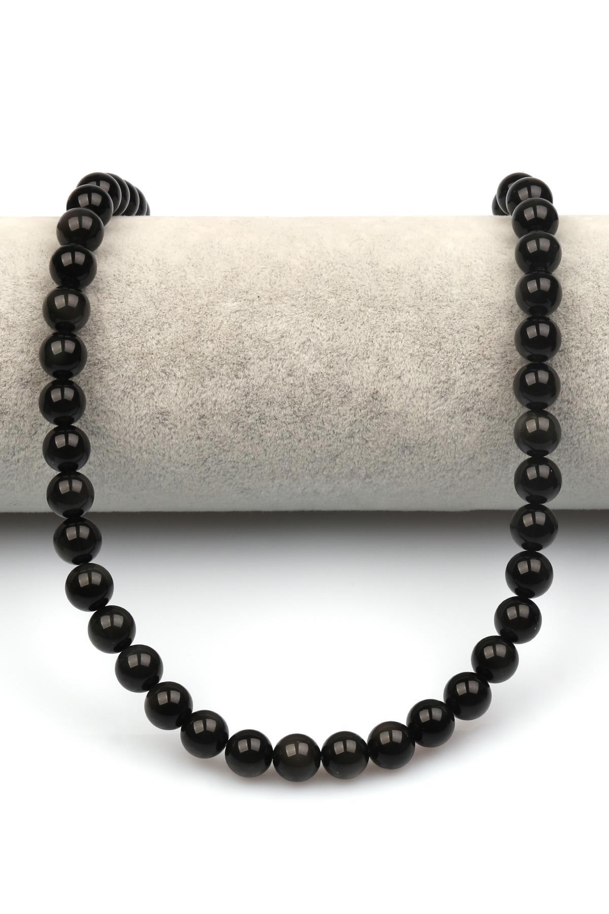 Rainbow Obsidyen (A Kalite) Doğaltaş Dizi 8 mm Küre Kesim