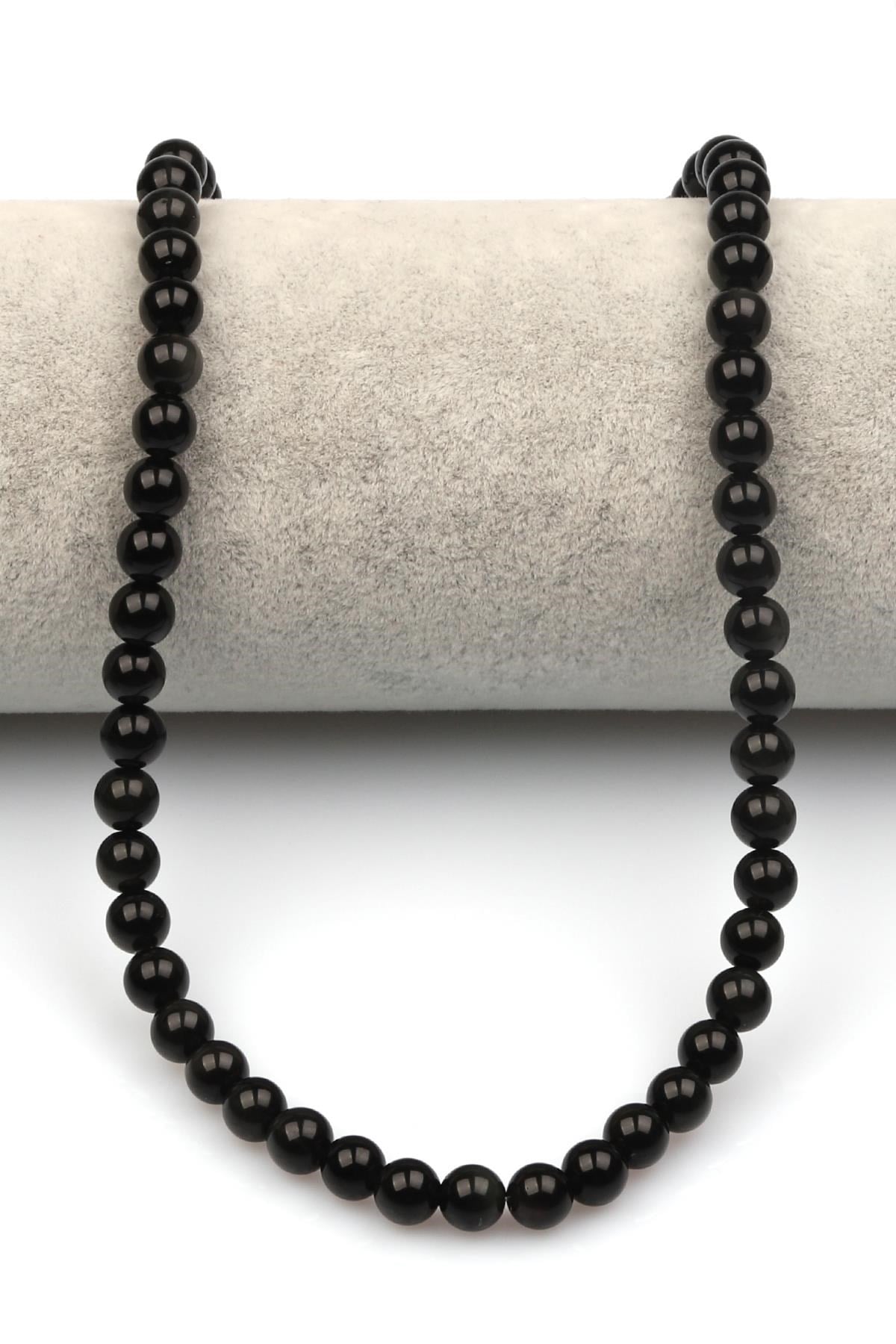 Rainbow Obsidyen (A Kalite) Doğaltaş Dizi 6 mm Küre Kesim