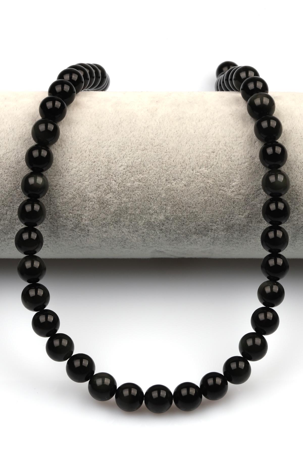 Rainbow Obsidyen Doğal Taş Dizi 8 mm Küre Kesim