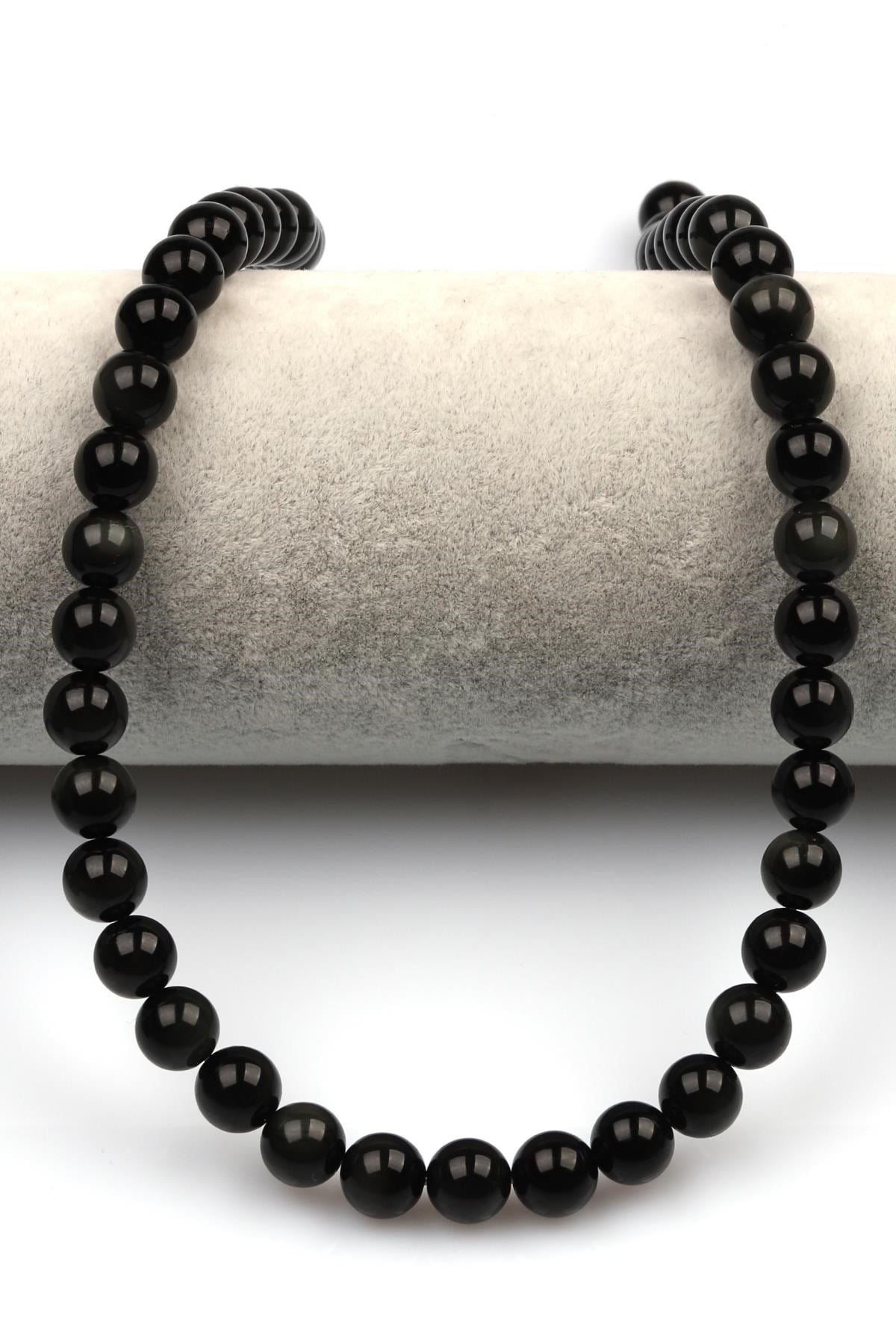 Rainbow Obsidyen Doğal Taş Dizi 8 mm Küre Kesim
