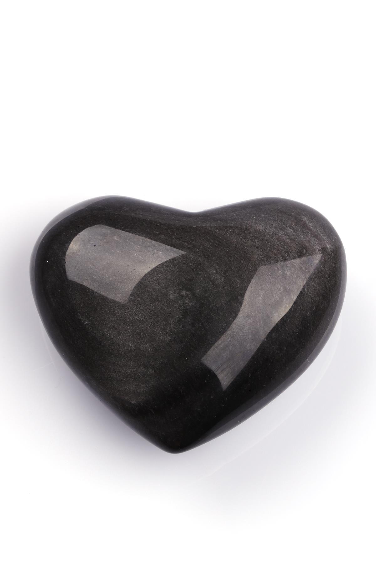 Rainbow Obsidyen Doğal Taş Kalp