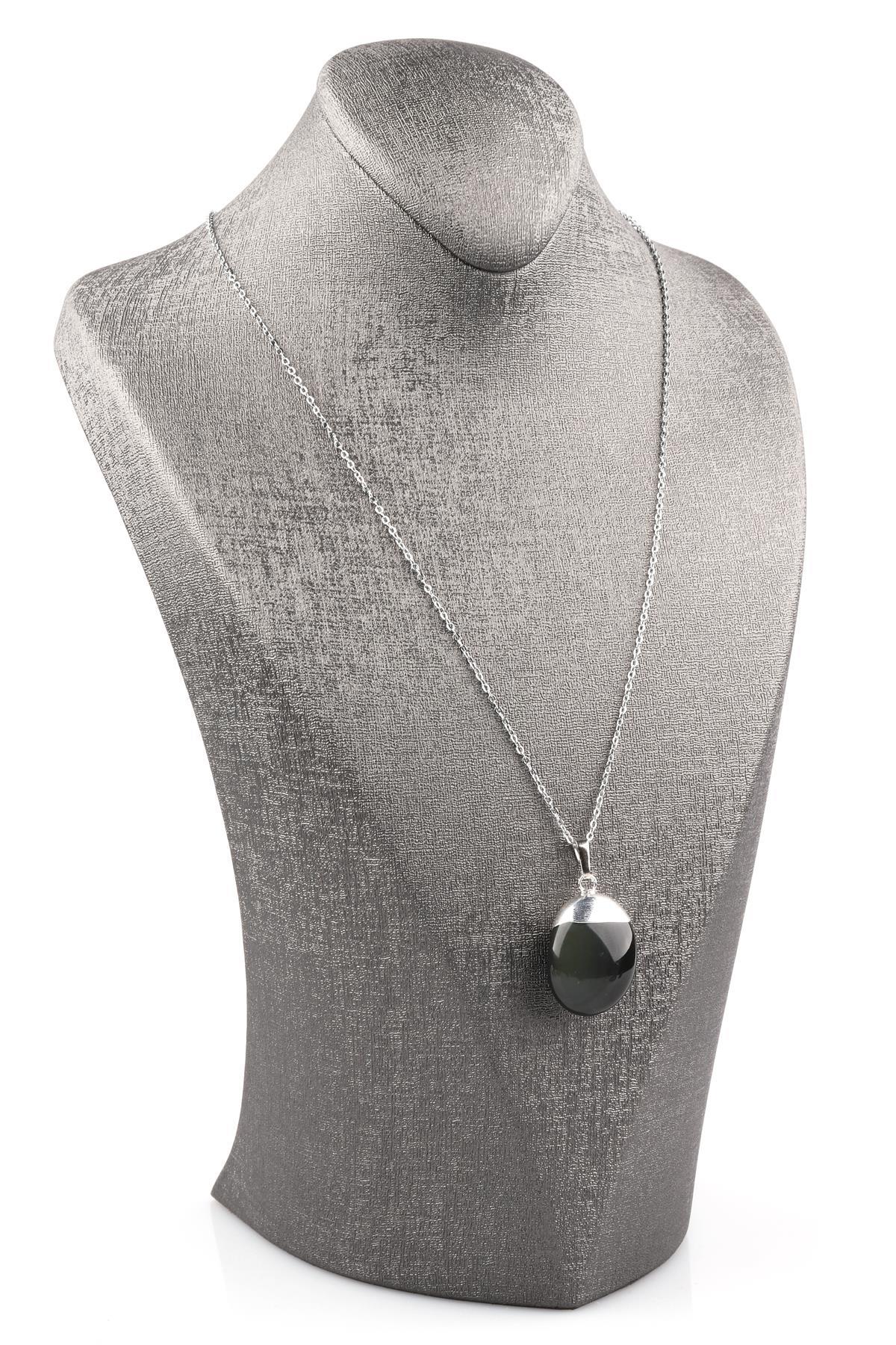 Rainbow Obsidyen Doğal Taş Kolye