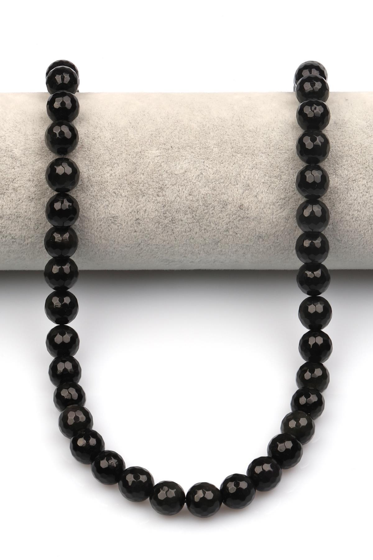 Rainbow Obsidyen Doğaltaş Dizi 10 mm Fasetli Küre Kesim