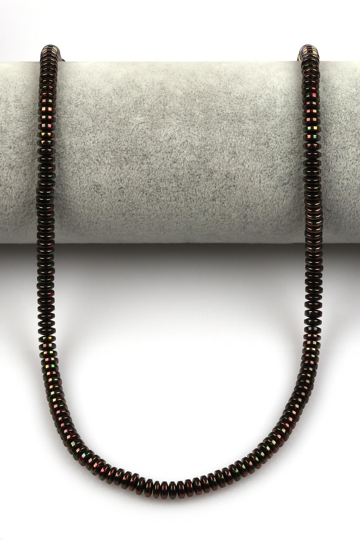 Renkli Hematit Dizi 2 x 5 mm Rondel Kesim