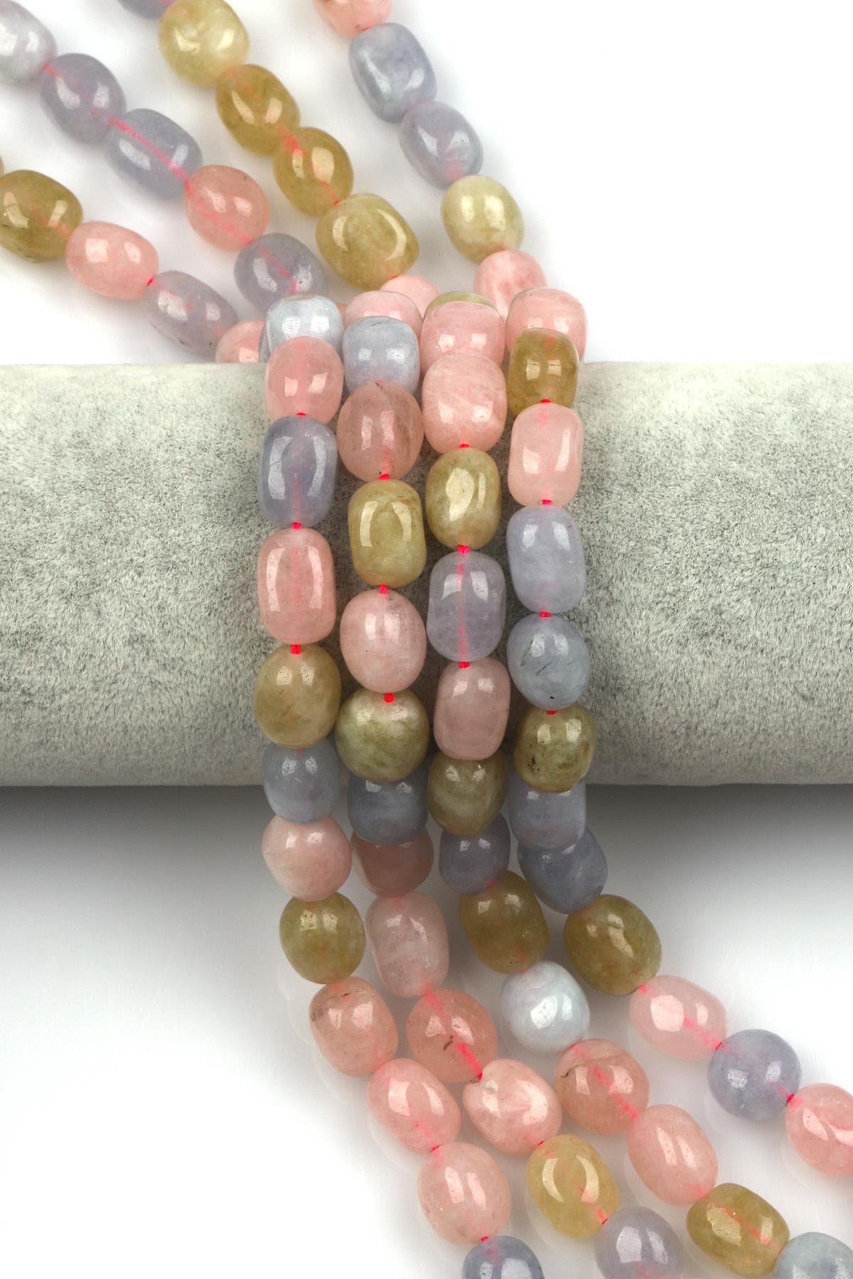 Renkli Kuvars Doğal Taş Dizi 11 x 14 mm Şekilsiz Kesim