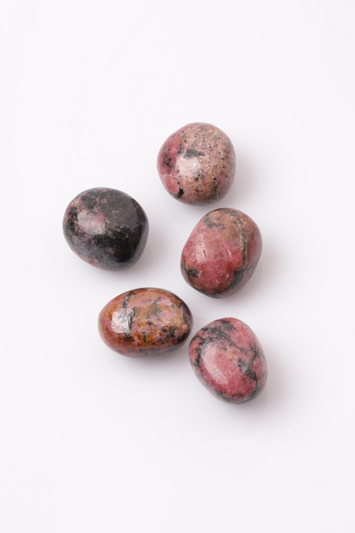 Rodonit Doğal Taş Tamburlanmış Parça - Tımbıl