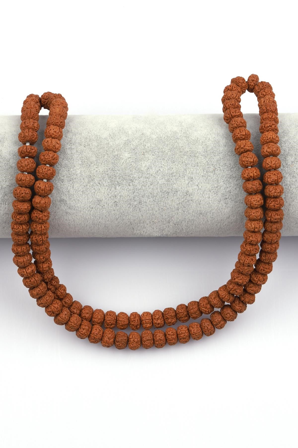 Rudraksha Tohumu Dizi 6 x 7 mm Rondel Kesim