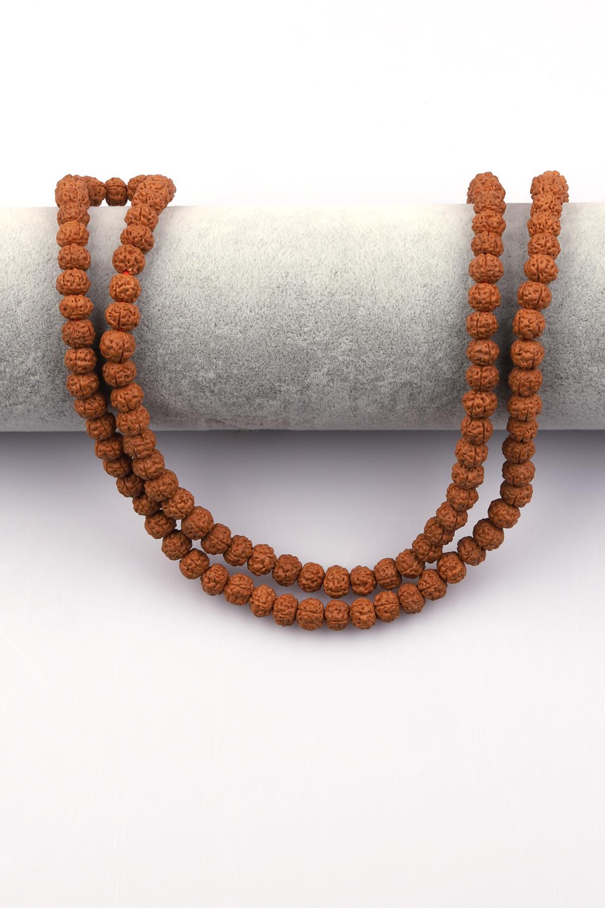 Rudraksha Tohumu Dizi 6 x 7 mm Rondel Kesim