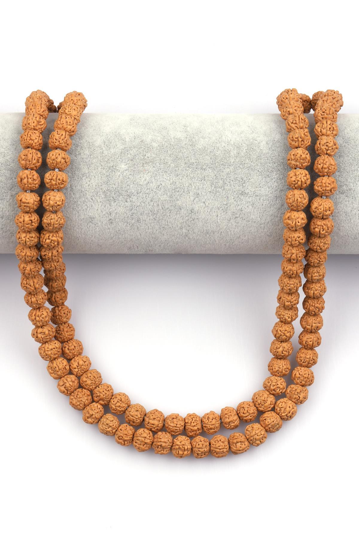 Rudraksha Tohumu Dizi 7 x 9 mm Rondel Kesim