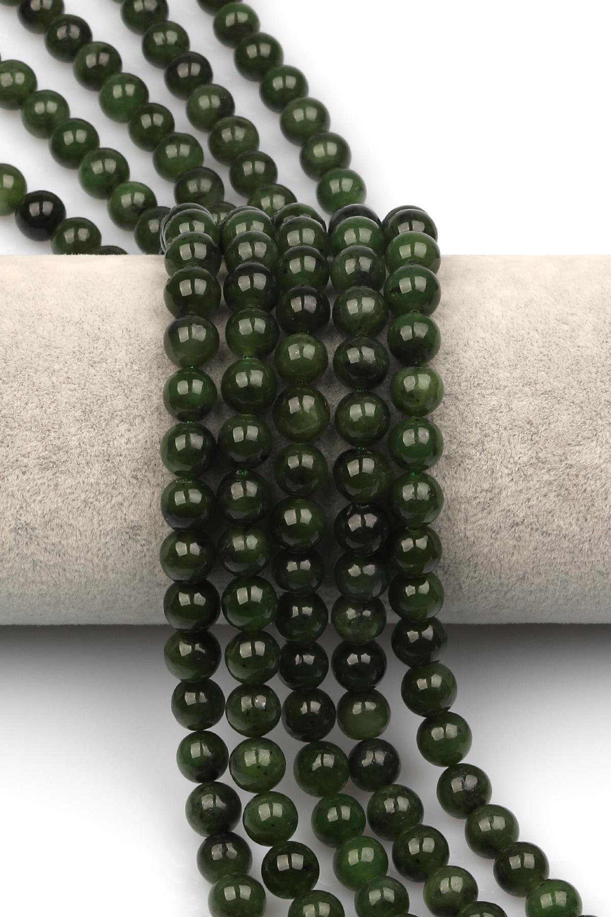 Rusya Yeşim Doğaltaş Dizi 8 mm Küre Kesim