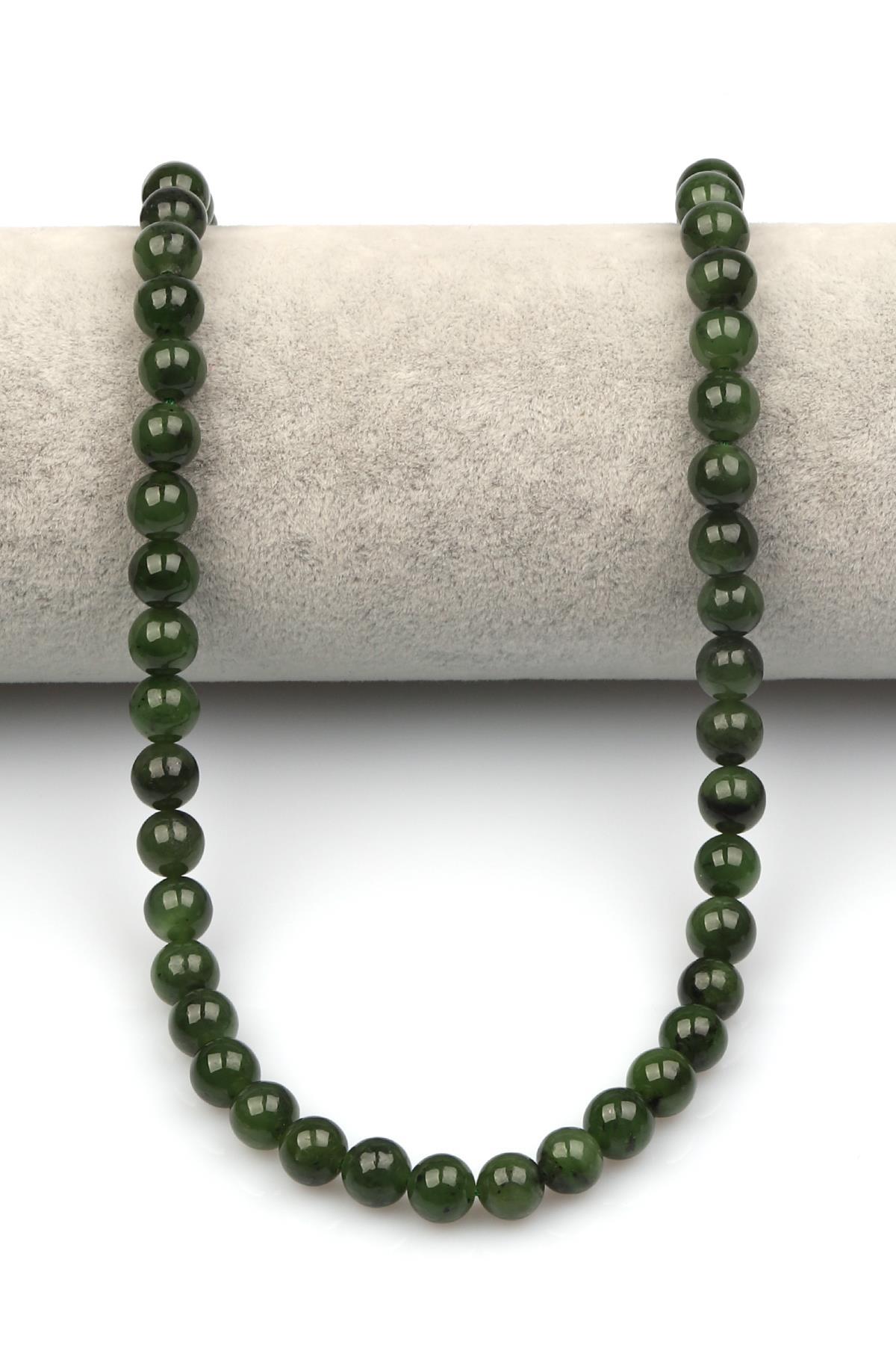 Rusya Yeşim Doğaltaş Dizi 8 mm Küre Kesim