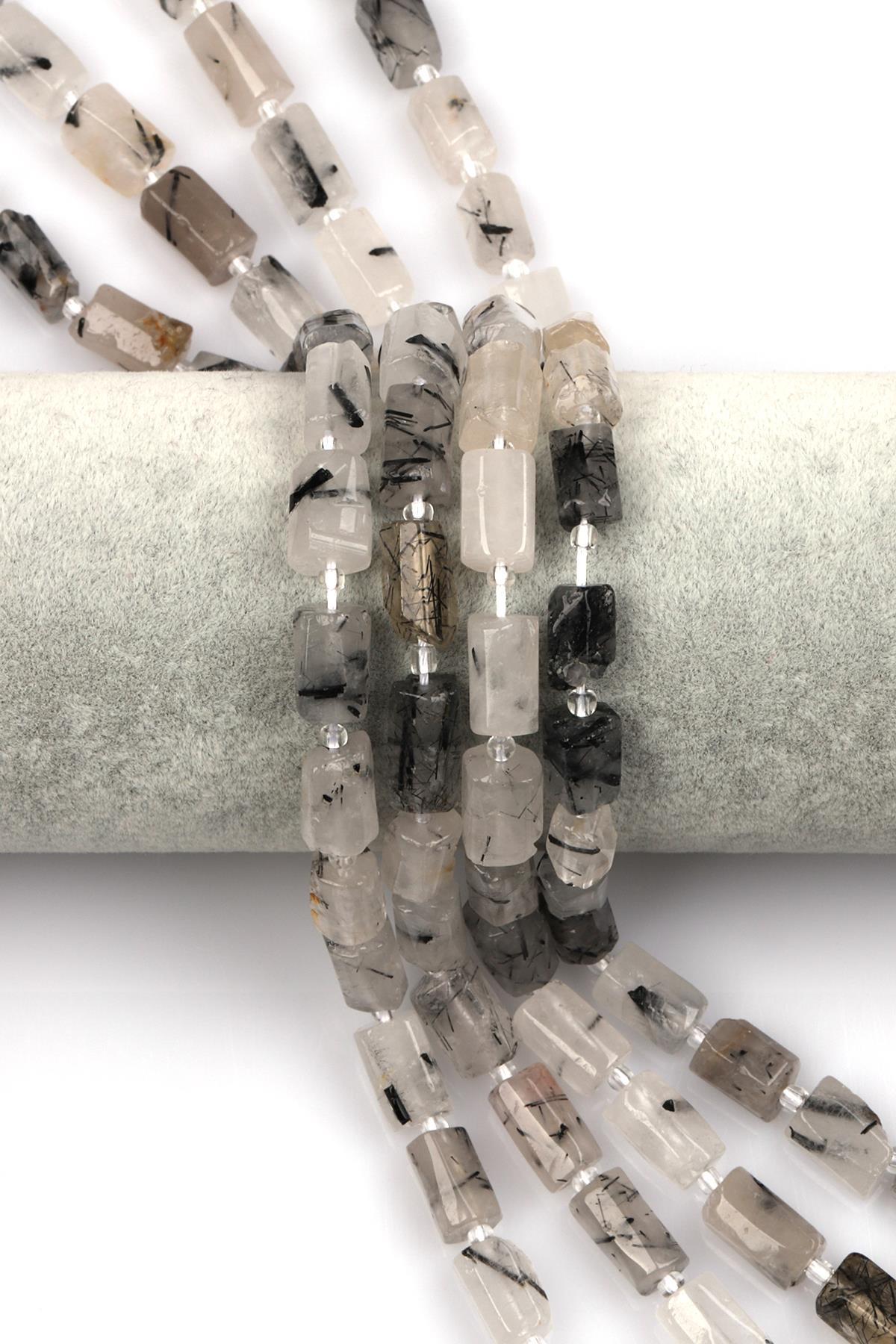 Rutil Kuvars Doğal Taş Dizi 7 x 12 mm Boru Kesim