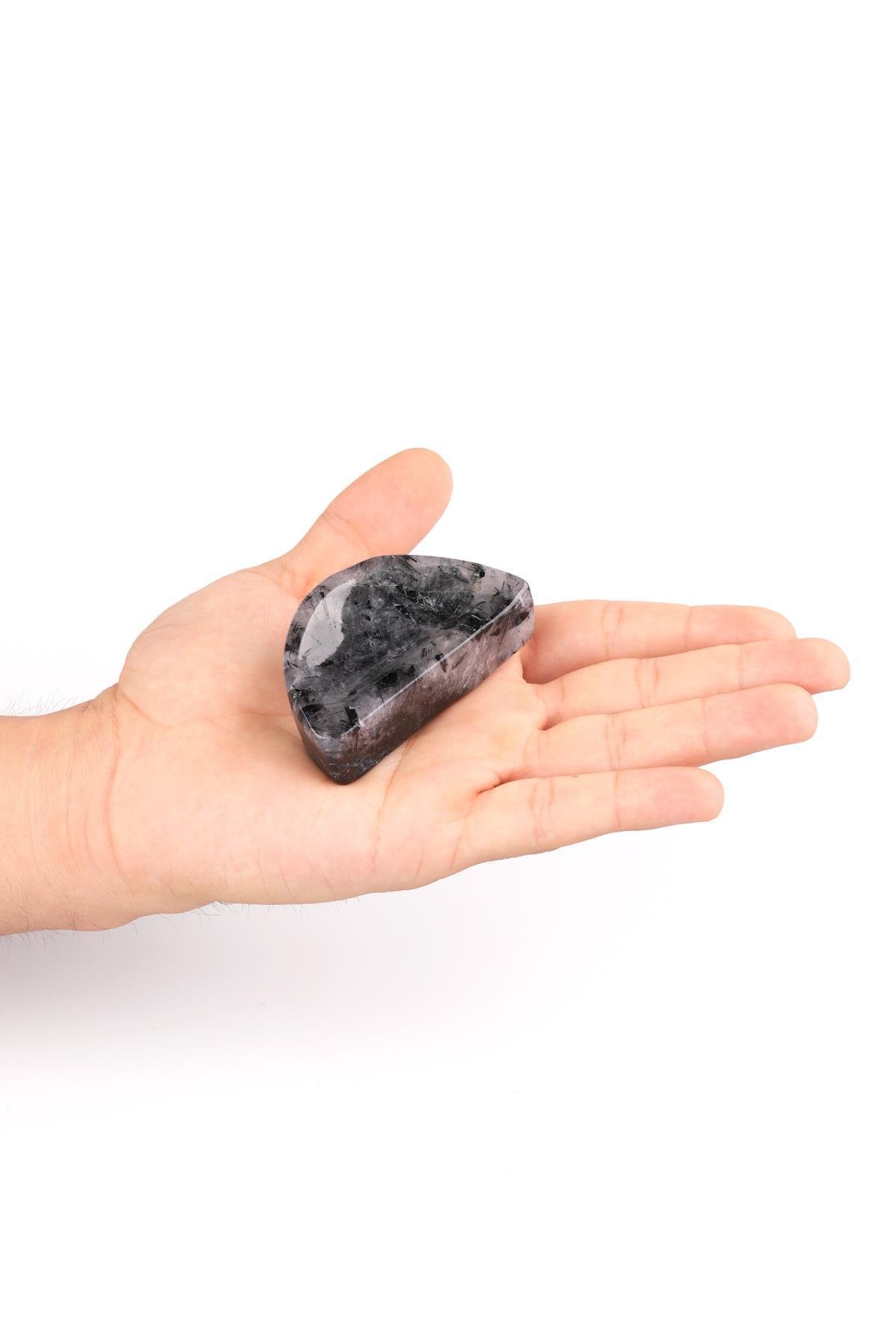 Rutil Kuvars Doğal Taş İçi Oyuk Parça