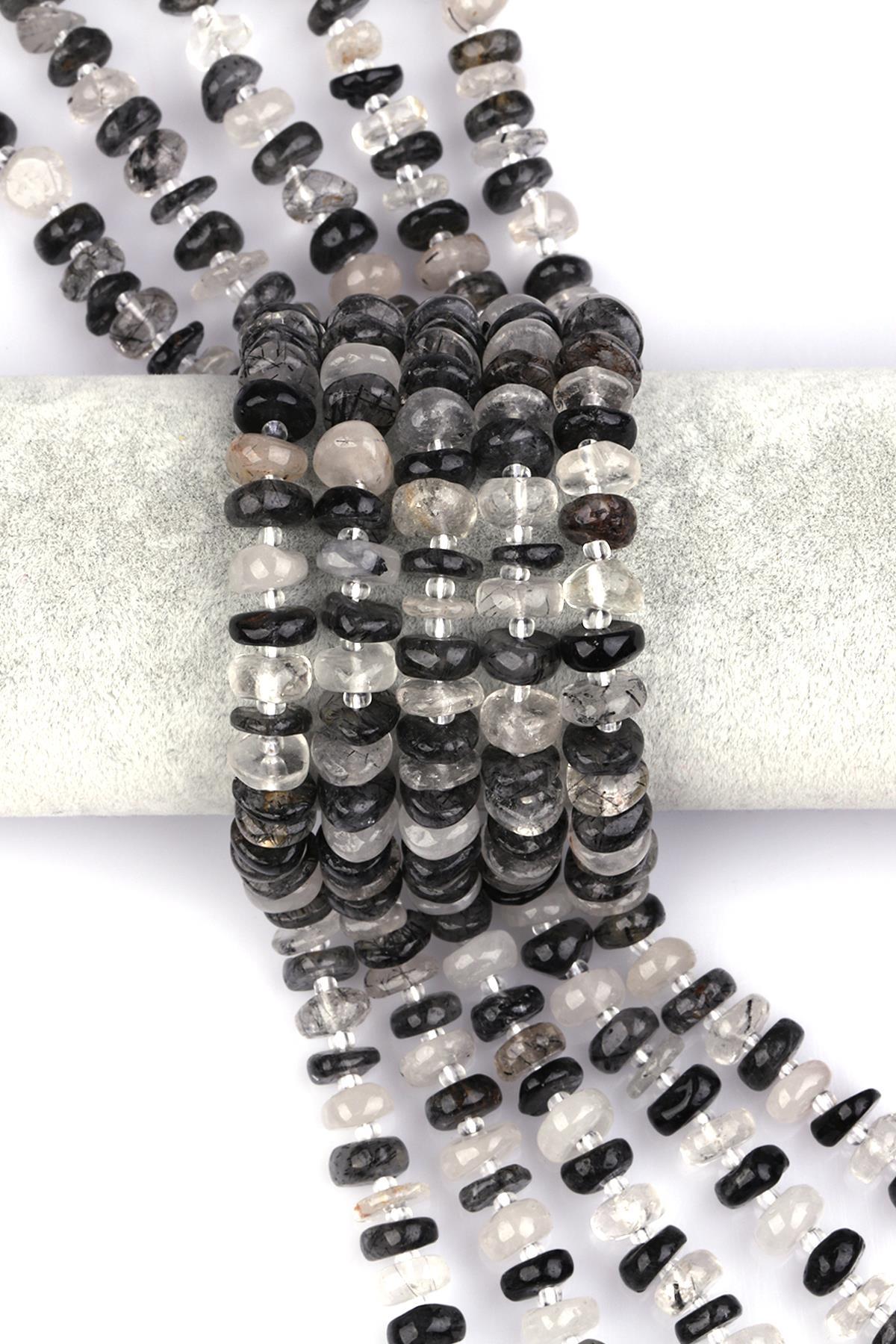 Rutil Kuvars Doğal Taş Saçaklı Kırıktaş Dizi